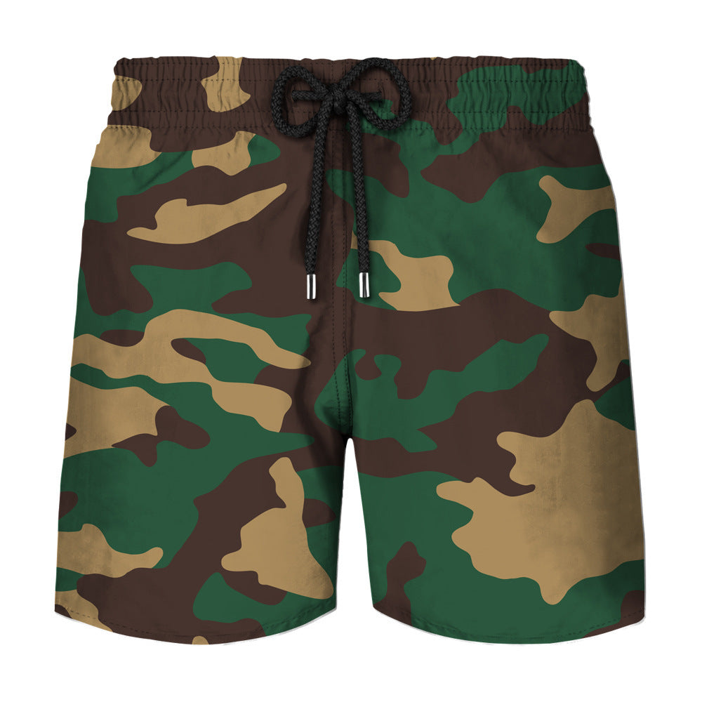 Summer Men's Printed Loose Shorts