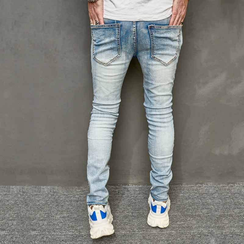 Men's style Ripped Slim Jeans